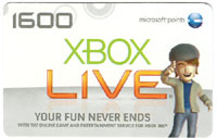 XBOX Live 1600 Points